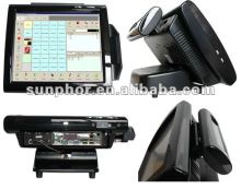 High quatity! 15" 12inch all in one touch screen pos system with barcode printer(SUP-SPOS501)