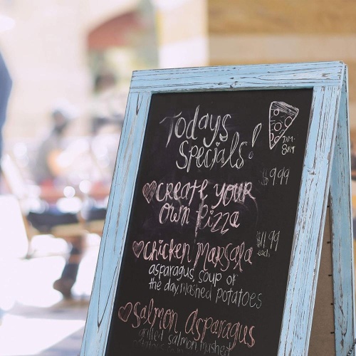 A Frame Restaurant Message Board Sidewalk Chalkboard Sign