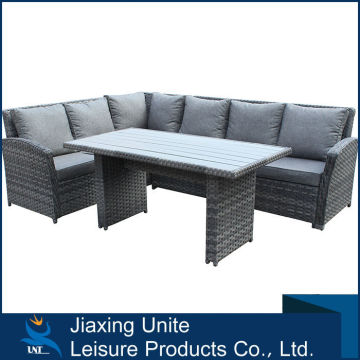 Corner sofa set designs - rattan corner sofa