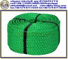 8 strand green pe hollow braid rope , poly hollow rope , towable rope for water skiing