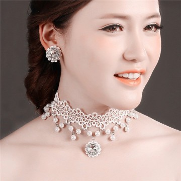 MYLOVE beautiful bride jewelry set handmade lace jewelry set MLT026