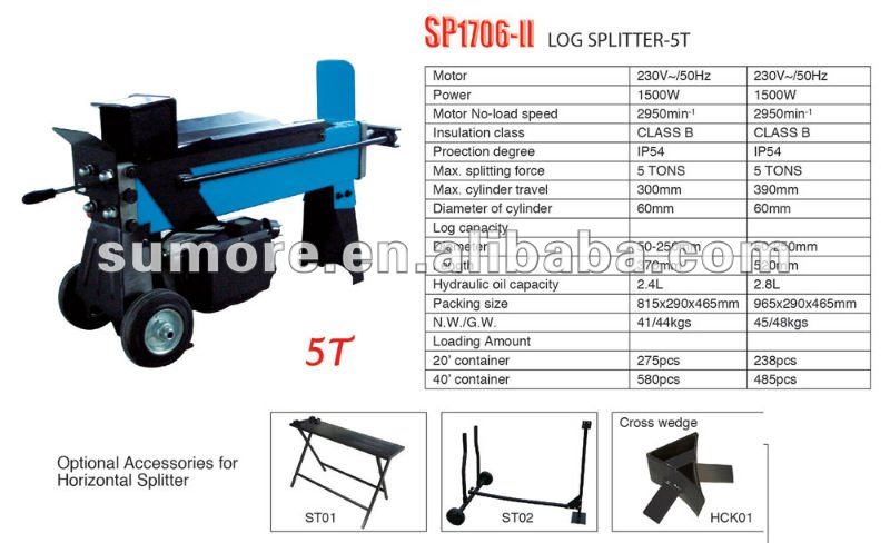 Cheap log splitter forest king log splitter for sale SP1706-II