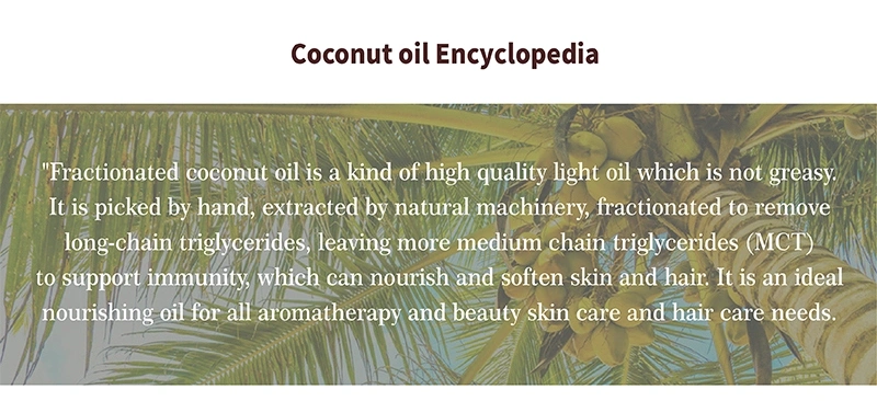 New Arrival Factory OEM ODM Moisturizing Coconut Oil for Body Care and Hair Care