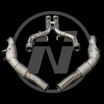 Downpipe For Mercedes-Benz S63 AMG W222 5.5T 2017-2019 Stainless Steel Exhaust Pipe High flow catted downpipe