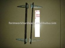 flat tie with wedge pin