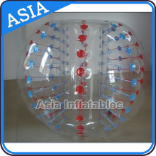 Red Color Dots Bubble Soccer Balls