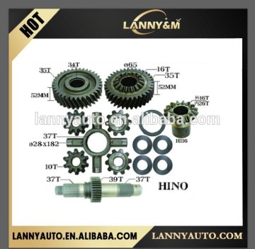 HINO truck differential kit,differential bevel gear,differential planetary gear, axle gears, cross shaft