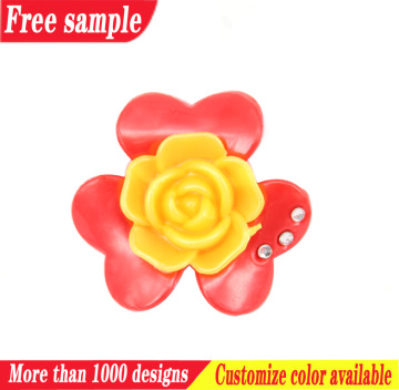 Special women jelly shoe accessories plastic flower