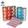 DQ Pack Laminated Plastic Film Roll untuk Stok Sealing Cup