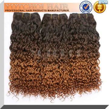 100% Unprocessed Remy Two Tone Colored 1B 27 Ombre Color Hair