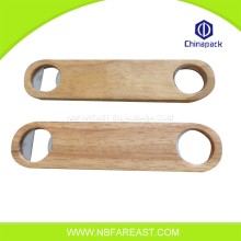 Bamboo wooden beer bottle opener with 2 holes