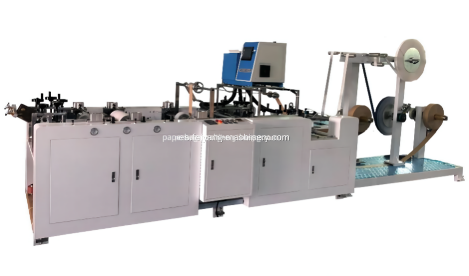 Máquina de fabricación de papel de mango plano para bolsa de compras
