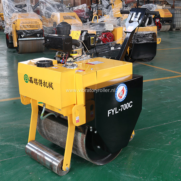 500kg Single Drum Small Hand Roller Compactor