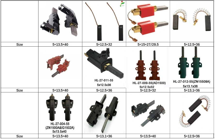 Carbon Brush for Feeding Capacity Motors Vacuum Machine