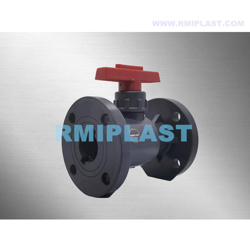 PVC Ball Valve Flange Type 90mm 80mm