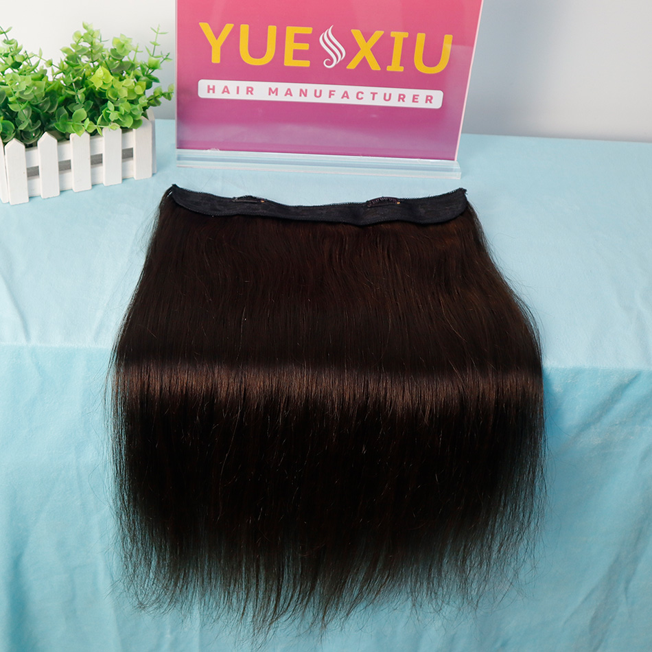 Invisible Tape Halo Hair Wholesale Factory Cheap Price Unprocessed Virgin Brazilian Halo Hair Extensions