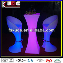 Colorfull illuminated Bar furniture bar counter design bar chair, hanging bar chairs, commercial high top bar tables and chairs
