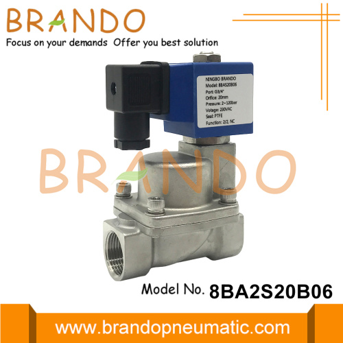 Valvola a solenoide ad alta pressione da 3/4 &#39;&#39; da 120 bar 220V