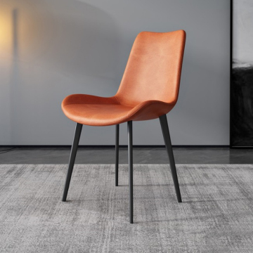 WESOME Nordic Leather Dining Chair for Modern Indoor and Restaurant Settings