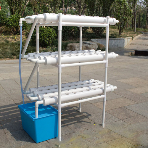 Taman 3 lapisan PVC NFT Hydroponics Equipment