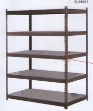 Horizontal storage steel racks