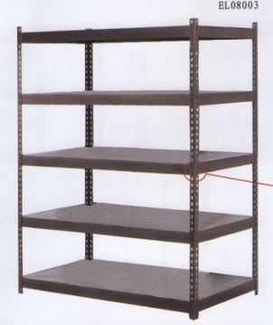 Horizontal storage steel racks