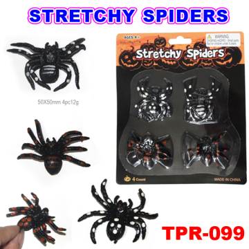 Halloween Plastic Stretchy Spider Toys/Party Joking Toys