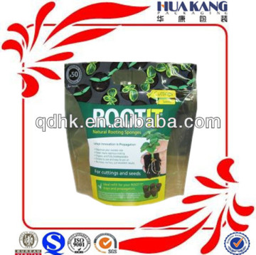 Natural root fertilizer stand up zipper packaging bag