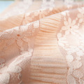 Tecidos de renda spandex de nylon personalizados para vestidos femininos
