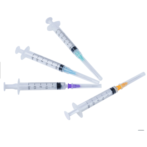 3cc Syringe Luer Lock Penggunaan Perubatan Dengan Jarum