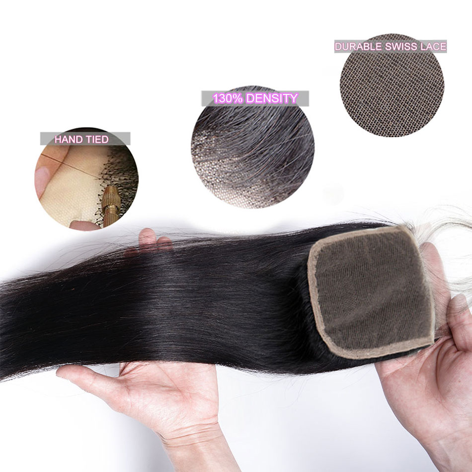 Cheap 4x4  Lace Closure Brazilian Hair, Best Price Wholesale Virgin Brazilian Straight Human Hair Weave  Frotnal Closures