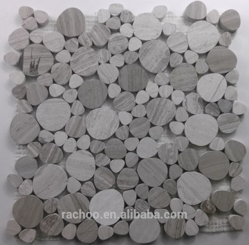 Round bubble marble mosaic tile home decorate backsplash tile