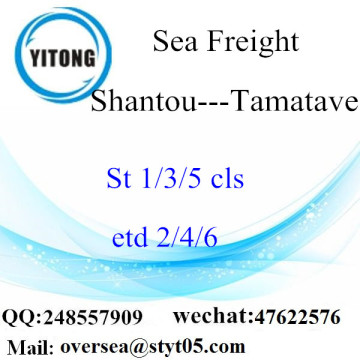 Consolidação LCL de Shantou Port para Tamatave