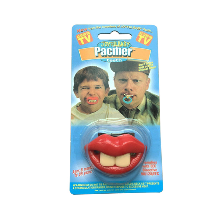 Funny Cute Red Lip Bpa Free ABS Baby Custom Pacifier