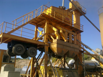 mobile asphalt mixing plant