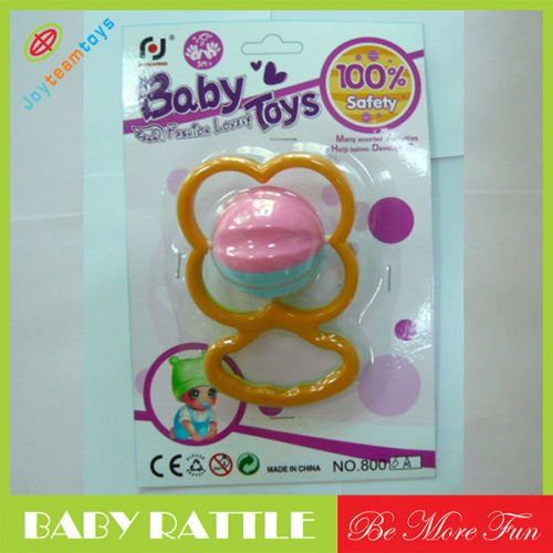 JTI90009 cute and funny safe material baby rattle