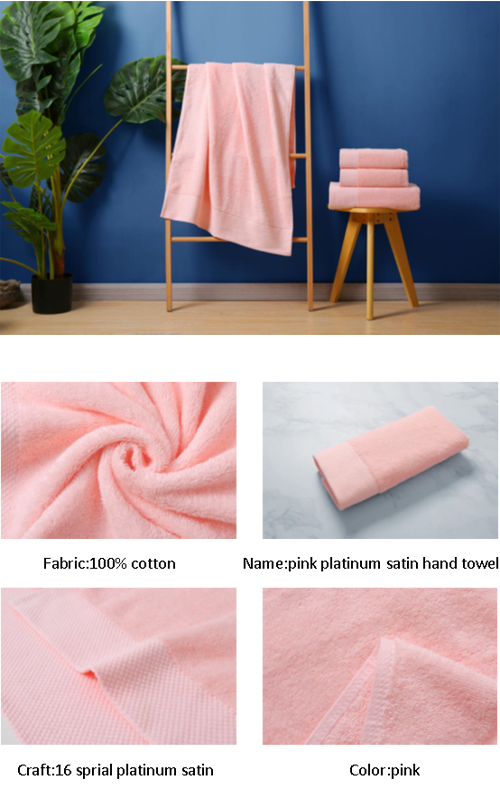 Pink Regular Hand Towel
