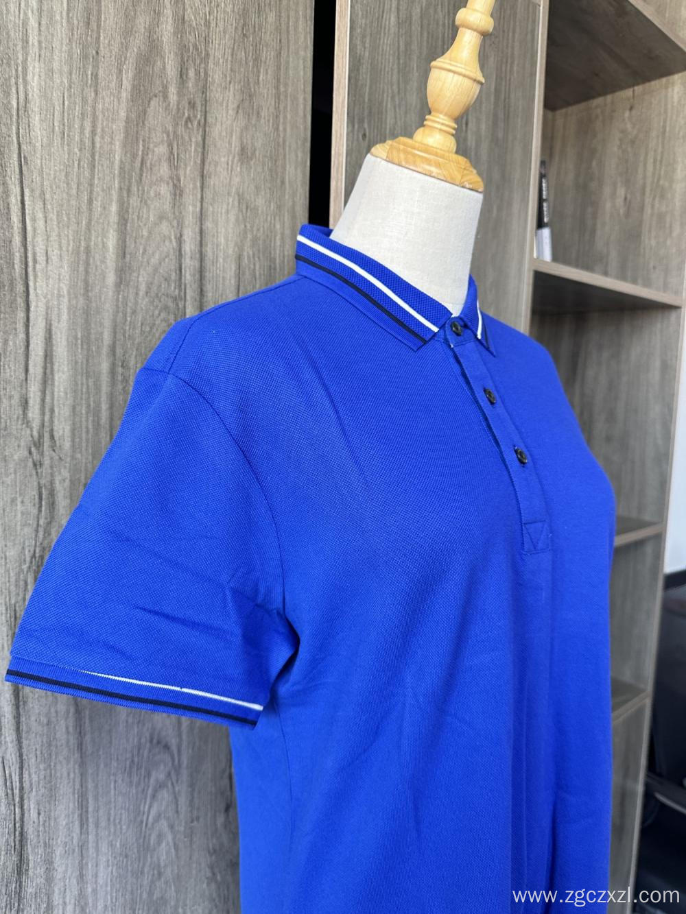 Summer cotton men's polo shirt