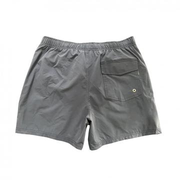 Polyester pure kleur heren strandbord shorts