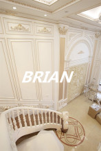 PU carved panel moulding/European Ceiling moulding