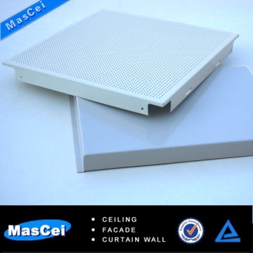 Perforated metal ceiling tiles