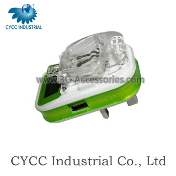 Mobile Phone Universal Battery Charger with USB and LCD
