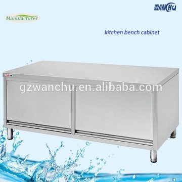 Heavy Duty Kitchen Bench Cabinet Manufacturer/Singapore Stainless Steel Base Cabinet/Sliding Door Kitchen Storage Cabinet