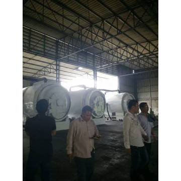 hot sale scrap tires to oil pyrolysis machine