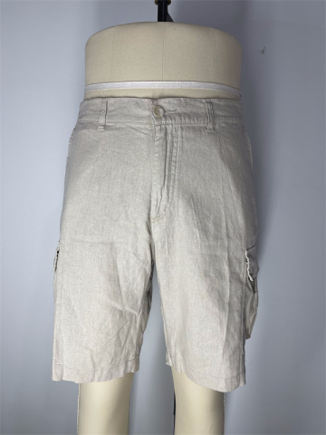 100% Linen Multi Pocket Workwear Pants