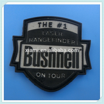 most popular engraved bushnell cool shape embossing soft pvc label