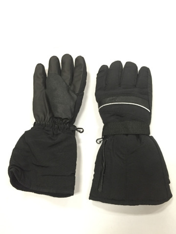 Microwave heated man leather glove