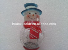 Solar snowman stick light