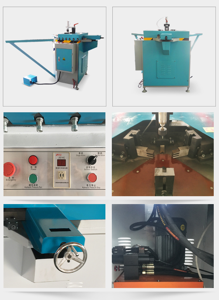 Windows and door corner crimping machine for aluminum