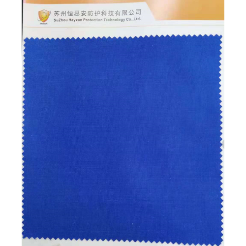 93% meta aramid 5% para aramid 2% Anti Static Fabric สีน้ำเงิน